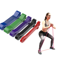 Bandas de látex con logotipo personalizado, juegos de bandas de resistencia para hacer ejercicio personalizado, bandas de entrenamiento largo para gimnasio