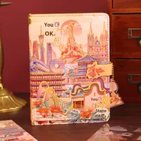 Cahier de paysage urbain de style chinois Attraction touristique Souvenir Fournitures scolaires En gros