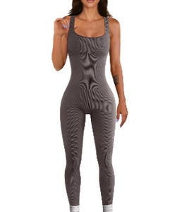 Mono de mujer personalizado Otoño e Invierno recién llegado tirantes roscados Hip-lifting Slim Fit Sexy mono pantalones de Yoga - Product Image 2