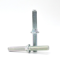 Factory Direct OEM verzinkter Kohlenstoffs tahl Stab Metall gerändelter Pass stift Spezial bolzens tange 4.8 8.8 Gewindes tangen