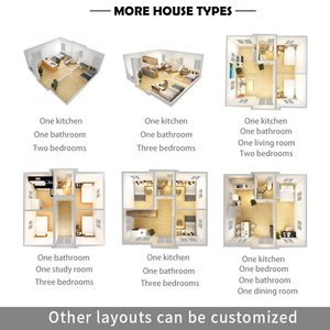 Maison conteneur <span class=keywords><strong>de</strong></span> luxe à 2 chambres, extensible et pliable, au design contemporain, pour usage extérieur, <span class=keywords><strong>avec</strong></span> caractéristiques anti-ouragan - Product Image 3