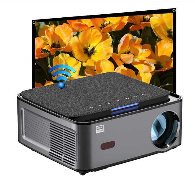 Rigal P1 Hd 1080P Guangdong Led Video Projector Smart Lcd 4K Home Heater Presentation Equipments Wifi 6 Projector