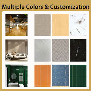 Ousher ชุดผนังห้องอาบน้ำรอบทิศทาง4มม. หนา T & G แผ่นผนังมันวาวสูงหินอ่อนสีขาวกันน้ำพร้อมอุปกรณ์เสริม - Product Image 5