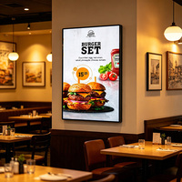 Pantalla LCD de Señalización Digital para Interiores y Exteriores, 1080p, con Animación, para Educación, Publicidad, Restaurantes, Cafeterías