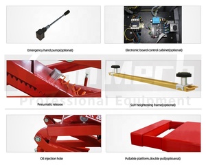 Elevador hidráulico de doble cilindro de alta calidad, plataforma elevadora de tijera para coche eléctrico de elevación completa, elevador de tijera automotriz de fábrica directa - Product Image 2