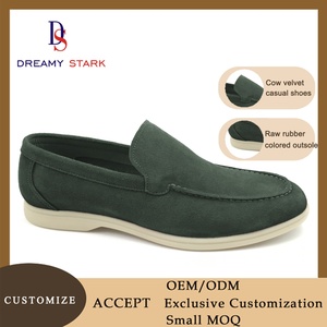 Quality <b>Green</b> <b>Flat</b> Breathable Lace-up Oxford Wedding <b>Shoes</b> Office Business Casual Customizable Colors Soft Texture - Product Image 2