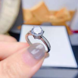 Nouveau Design Personnalisé Bon Prix Chaud Populaire 925 Sterling Silver VVS Moissanite <span class=keywords><strong>Eternity</strong></span> Gemstone Rings - Product Image 5