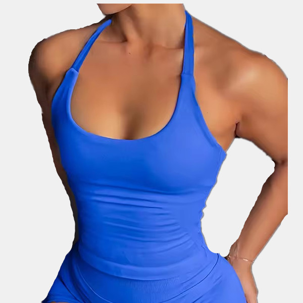 Unisex Yoga Tank Top Seamless Nylon Spandex