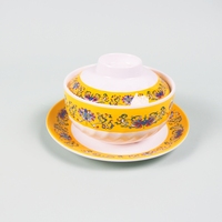 Grand bol à soupe blanc classique réutilisable, incassable, résistant à la chaleur, avec couvercle, qualité restaurant, en mélamine, vaisselle écologique