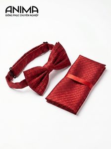 Nœud Papillon Sur Mesure pour Homme en Tissu Doux Haute Densité Rouge Vin – Idéal pour le Témoin, le Marié, Tenue de Cérémonie ANIMA – Achat en Gros - Product Image 4