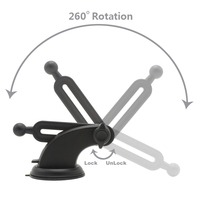 Soporte Magnético para Teléfono para Coche, Soporte con Ventosa para Salpicadero y Parabrisas con Brazo Telescópico, Soporte Universal para Salpicadero y Parabrisas