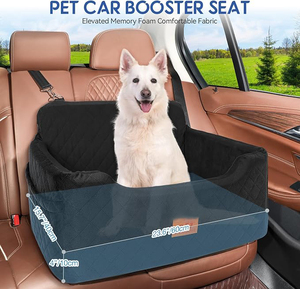 Asiento Elevador Multifuncional Negro para Perros, Cama de Viaje para Mascotas, Sofá para Perros Medianos/Grandes de hasta 22.7 kg, Desmontable y Lavable para 2 Perros Pequeños - Product Image 6