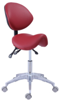 Chaise de dentiste réglable avec dossier, tabouret de laboratoire dentaire, tabouret ergonomique pour dentistes, chaise selle pour médecins dentaires