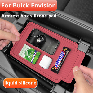 For Buick Envision <b>Car</b> <b>Interior</b> Accessories Decoration Center Console Silicone Mat Armrest Box Silicone Pad <b>Interior</b> Upgrade - Product Image 1