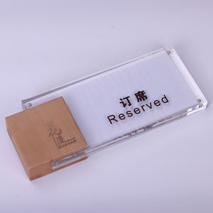 Porte-<span class=keywords><strong>menu</strong></span> en acrylique transparent personnalisé avec base en bois amovible portable, design rotatif pliable pour les banquets de <span class=keywords><strong>mariage</strong></span>, les grandes fêtes - Product Image 6