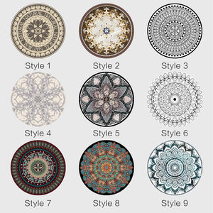 Sous-verres souples ronds Offre Spéciale pour boissons ABSORBANT <span class=keywords><strong>Tapis</strong></span> de protection de table de <span class=keywords><strong>cuisine</strong></span> avec base en caoutchouc pour tasses et tasses - Product Image 5