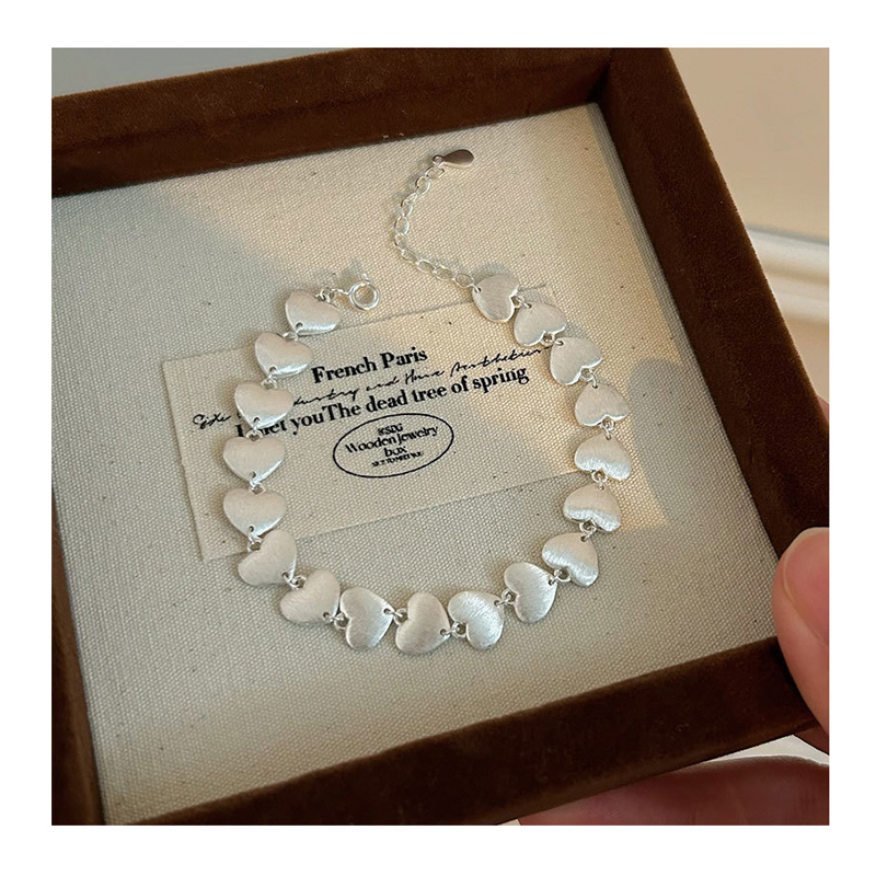 SilberDream Schmuck Set Herzform Collier & Armband Damen 925 Silber SDS446J