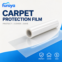 Film de protection souple en PE pour moquette, rouleau de 60 cm de large, haute résistance à la traction, pour revêtement de sol temporaire, amélioration de l'habitat