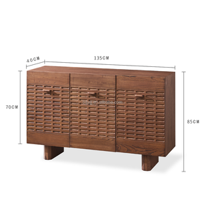 Luxury <b>Solid</b> Red Oak Bedroom Living Room Multi-functional Storage Cabinet <b>Wooden</b> <b>Bookcase</b> Minimalist Modern Design for Hotel Use - Product Image 6