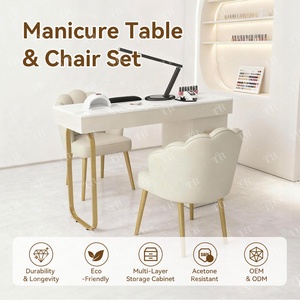 Turri Nails Supplies, Mesas de Manicura, Mesa de Manicura para Salón de Belleza, Muebles de Salón, Mesa de Manicura y Silla de <span class=keywords><strong>Manicurista</strong></span>, Mesa para Uñas - Product Image 2