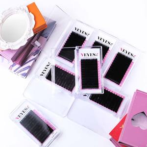 VEYES Custom 8-16mm 25mm 0.03 Volume PBT Handmade Extensions Natural Fur Lash <b>Full</b> <b>Strip</b> <b>Eyelashes</b> with Private Label - Product Image 2