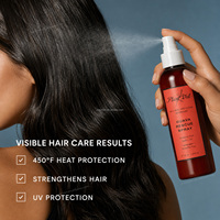 Spray protecteur thermique pour cheveux à la goyave, à l'avocat et à l'aloe vera, marque privée, pour démêler et contrôler les frisottis