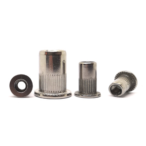 Écrous à riveter en aluminium zingué M10-M3, qualité industrielle, à tête plate, à tirer, 165 ensembles - Product Image 1