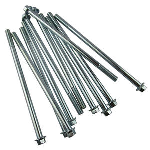 Boulons à bride M8*175 résistants à la rouille, type hexagonal allongé, pour moteurs à essence/moteurs électriques, fabriqués en acier au carbone - Product Image 2