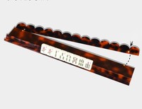 Support de pousseur de tuiles de mahjong en acrylique transparent ondulé ultra-premium, durable et robuste, pour table de jeu et divertissement