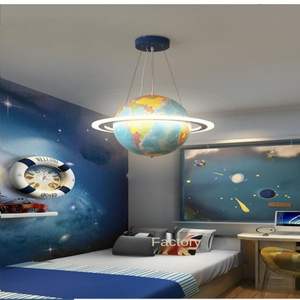 Lampada da Soffitto LED Saturno Stampata in 3D dal Design Moderno Lampadario Creativo per Camera da Letto e Cameretta - Product Image 2