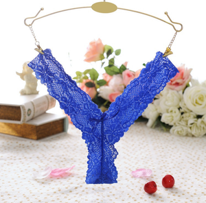 ชุดชั้นในแฟชั่นโชว์เซ็กซี่ลายผีเสื้อลูกไม้กลวงออกไข่มุก - Product Image 4