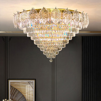 Lustre de Mariage Vintage Moderne en Cristal, Lampe de Plafond de Luxe pour Hôtel, Salon, Chambre à Coucher, Luminaire Suspendu LED