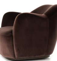 Fauteuil de luxe italien de designer, fauteuil de relaxation individuel en tissu durable, de haute qualité, fabriqué à la main, avec dossier incurvé, pour salon