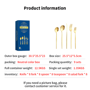 Classico Set di stoviglie portogallo 410 40 pz posate in 5 Set con specchio + smalto a mano per gli omaggi viene fornito in confezione regalo - Product Image 5