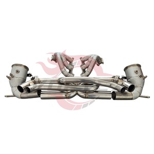 ท่อไอเสีย Vortex SS304 Valvetronic สำหรับ Porsche 911 992 Carrera Turbo S ระบบ Muffler Delete สำหรับรถแข่ง - Product Image 2