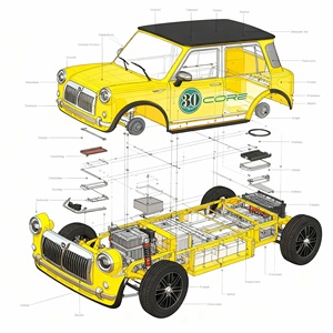 Modello 2026 Quadriciclo Elettrico Compatto Completamente Chiuso a Doppio Uso, Ideale per Uso Domestico, Conducenti Femminili e Operazioni su Campi da Golf - Product Image 6
