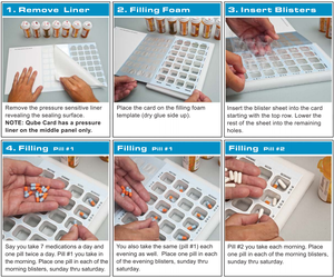 गर्म बिक्री अनुकूलित डिस्पोजेबल प्लास्टिक क्लैमशेल फफोले पैकेजिंग चिकित्सा गोलियों के लिए एक दो तीन गुना ट्रे फफोले कार्ड - Product Image 3
