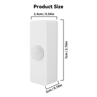 360° complet °   Détecteur de mouvement PIR intelligent Tuya WiFi à piles pour usage hôtelier, avec couverture sans angles morts