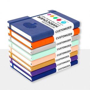 Cuaderno de Cuero Personalizado Promocional con Tapa Dura, Grabado en Relieve, Forro de PU, Encuadernación Personalizada, Correa Elástica y Bolsillo - Product Image 5