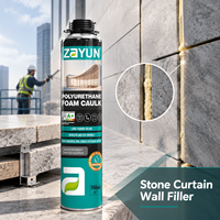Mastic en mousse PU pour installation de canalisations : Comble efficacement les espaces autour des pénétrations de tuyaux dans les structures murales des bâtiments
