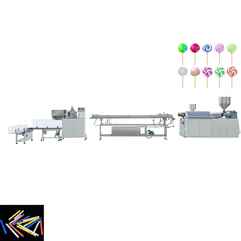 Linea di produzione della macchina per estrusore in paglia di lecca-lecca a forma di lecca-lecca