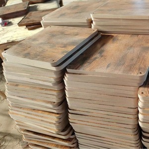 Paneles de Madera MDF 300x300x1.0mm Cuadrados Perforados para Soportes de Plantas de Interior, Estilo Antiguo Desgastado - Product Image 3