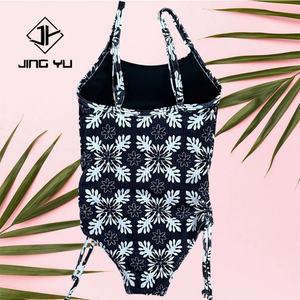 Traje de Baño de una Pieza para Niñas, Estilo Hawaiano, con Cordón Ajustable, de Lujo, Personalizado, de Poliéster - Product Image 2