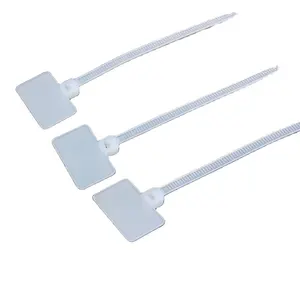 1000 шт. кабельная стяжка, размер 3*100 мм, знак, кабельная стяжка, белый пластиковый маркер для кабельной стяжки, ярлыки для кабельной стяжки