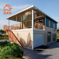 Garage préfabriqué en conteneur de 2 étages, 20 pieds, pour une voiture, appartement au-dessus, de haute qualité, idée originale, personnalisé par l'usine Daxiang