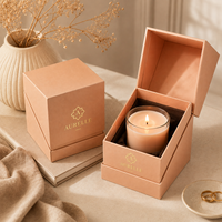 Boîte cadeau à rabat haut de gamme personnalisée, adaptée aux bougies parfumées, aux parfums, aux emballages de bijoux, avec doublure en éponge