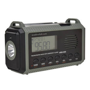 Radio de Emergencia Vofull HRD-905 10000mAh Impermeable AM/FM/SW/WX, Radio Digital con Alarma SOS, Linterna LED y Banco de Energía - Product Image 3