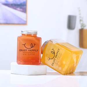 Bouteilles <span class=keywords><strong>de</strong></span> jus en plastique carrées vides <span class=keywords><strong>de</strong></span> 16oz bouteille <span class=keywords><strong>de</strong></span> boisson avec bouchon en aluminium bouteille <span class=keywords><strong>de</strong></span> jus <span class=keywords><strong>de</strong></span> fruits en plastique PET en gros - Product Image 2