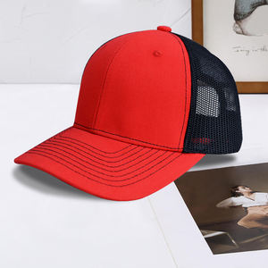 Casquette Trucker 5 Panneaux Bicolore Personnalisable avec Logo Sérigraphié, Dos en Maille, Fermeture Snapback Ajustable, Unisexe, pour Utilisation Estivale en Extérieur - Product Image 4