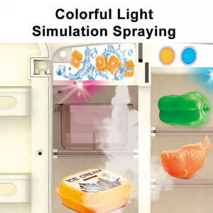 Vente en gros de mini glaçons à pulvérisation électrique rose Réfrigérateur Ensemble de jeu Appareils de <span class=keywords><strong>cuisine</strong></span> Jouet pour enfants Cadeau pour filles et garçons - Product Image 5